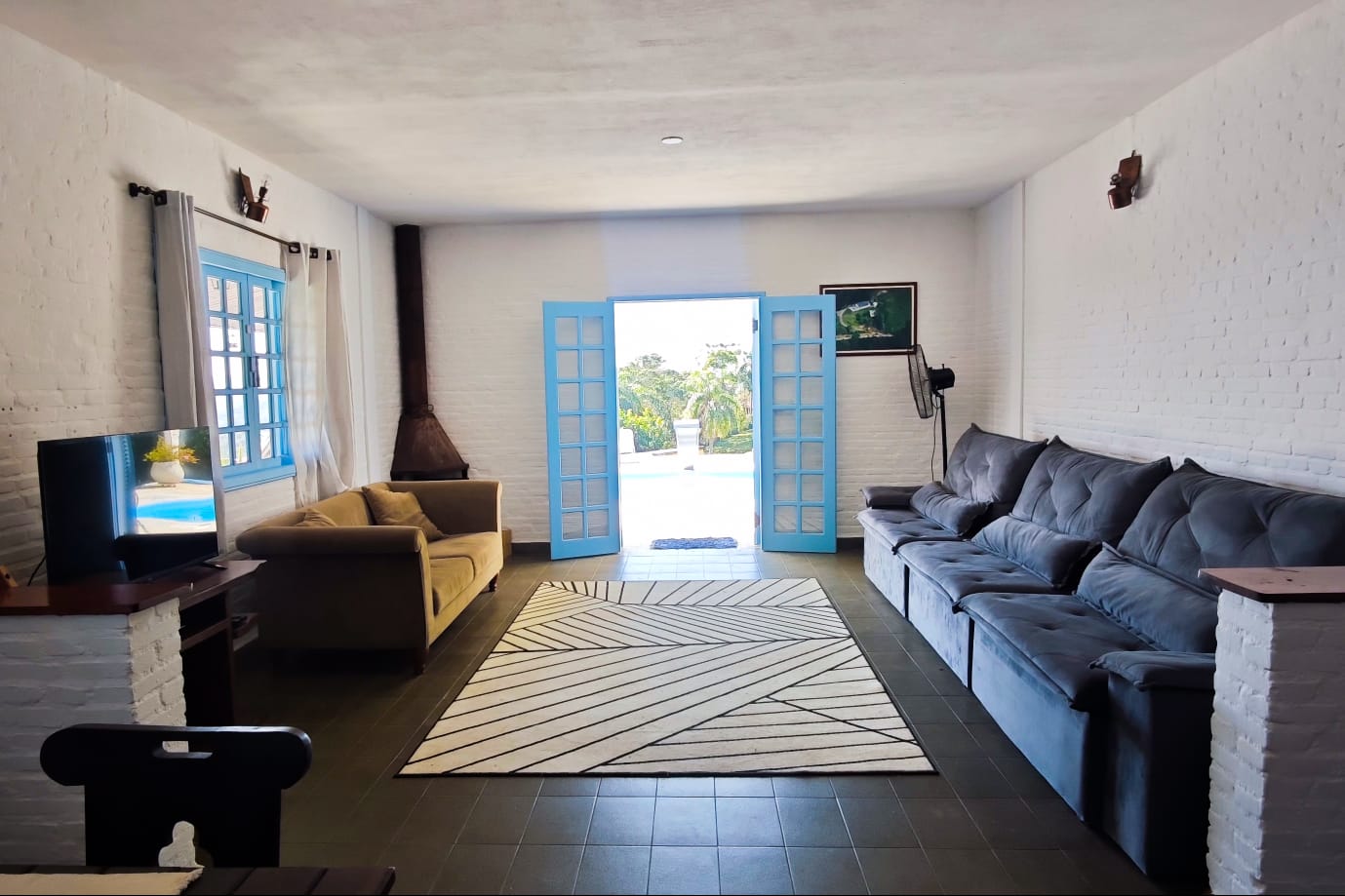 Sala aconchegante com sofás para reunir a família